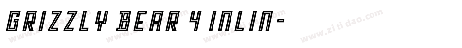 Grizzly Bear 4 Inlin字体转换